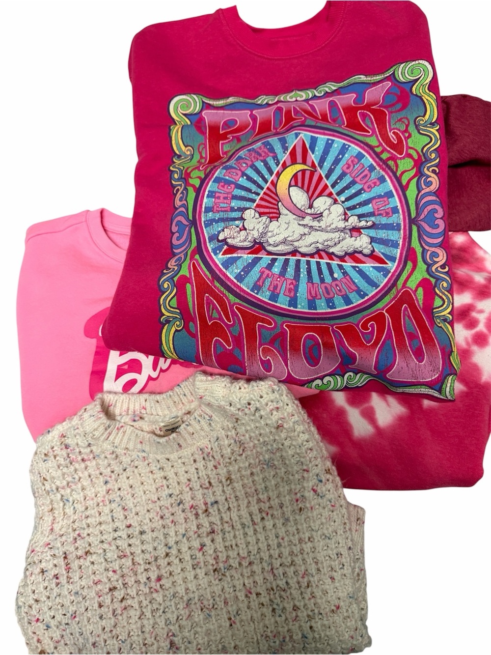 Assorted Girls Sweatshirt & Sweater Bundle Size 14/XL | Lot of 4 Pink Floyd